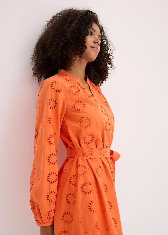 Blusenkleid aus reiner Bio-Baumwolle, bonprix