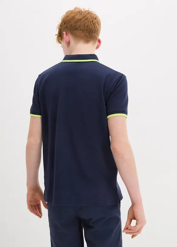 Polo en maille piquée 100% coton, bonprix