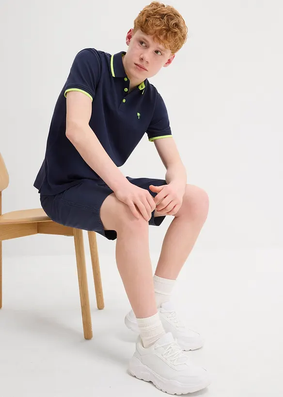 Pique-Poloshirt aus reiner Baumwolle, bonprix