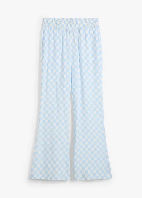 Pantalon ample à carreaux, en viscose fluide, bonprix
