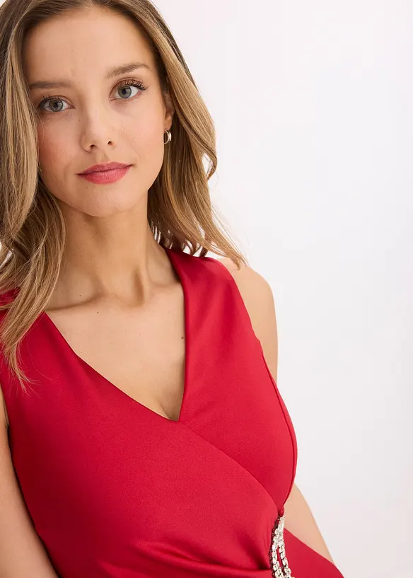 Robe en jersey avec une application en strass, bonprix