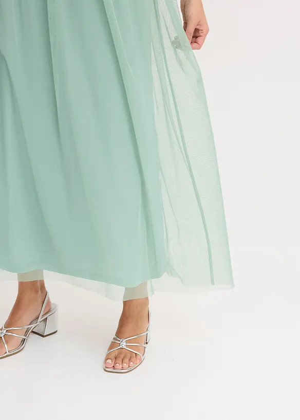Maxikleid mit Paillettenstickerei, bonprix