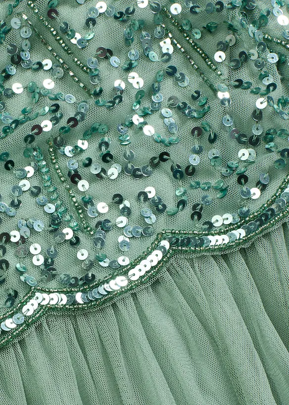 Maxikleid mit Paillettenstickerei, bonprix