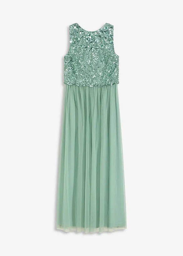 Maxikleid mit Paillettenstickerei, bonprix