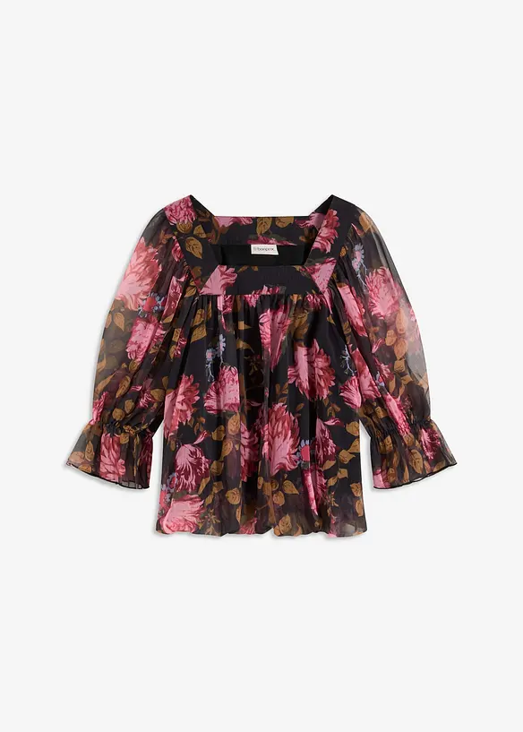 Bluse mit Ballonsaum, bonprix