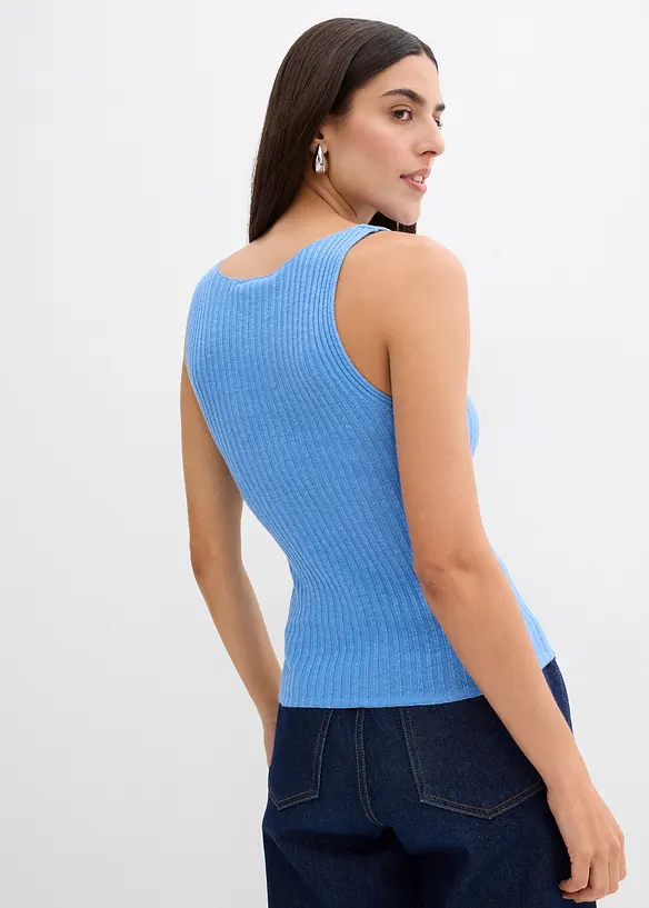 Figurbetontes Stricktop aus Viskose-Mix, bonprix
