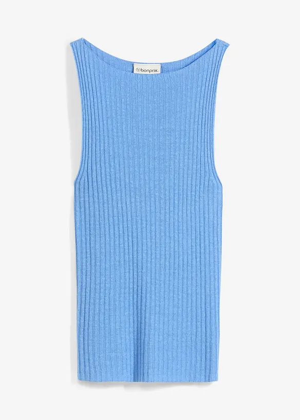 Top ajusté en maille de viscose mélangée, bonprix