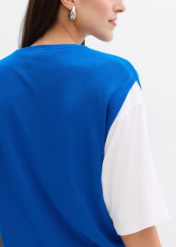 Ballonförmiges Stricktop aus feiner Viskose, bonprix