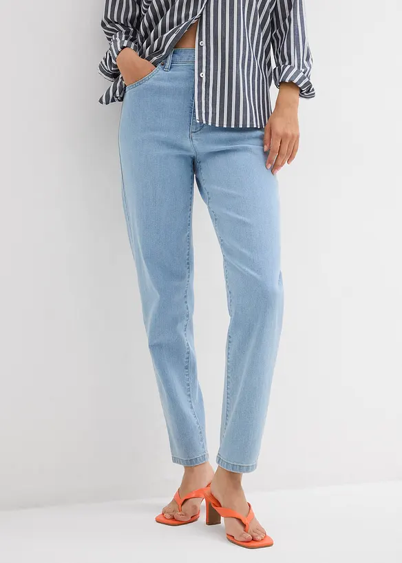 Mom Jeans High Waist, Stretch, bonprix