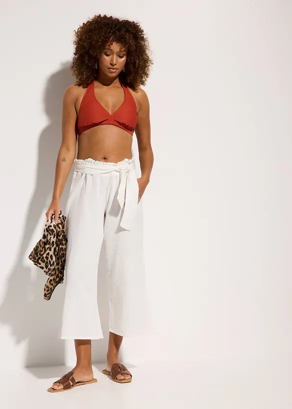 Strand Musselin 3/4-Hose, bonprix