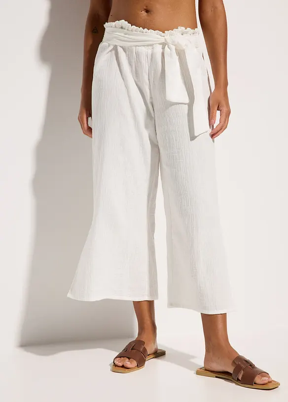 Strand Musselin 3/4-Hose, bonprix