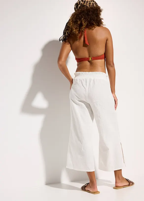 Strand Musselin 3/4-Hose, bonprix