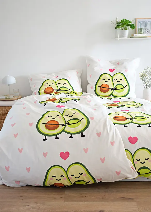 Bettwäsche mit Avocados, bonprix
