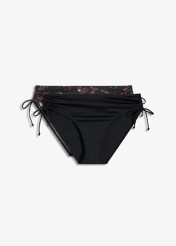 Bikinihose (2er Pack) mit seitlicher Schnürung, bonprix