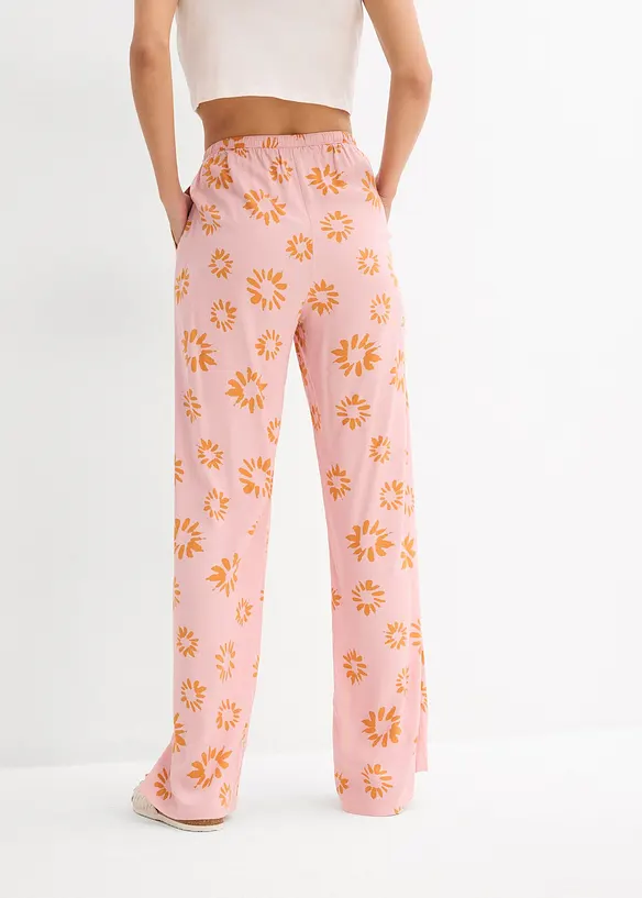 Pantalon taille élastiquée en viscose douce, bonprix