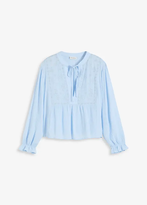 Bluse mit Lochstickerei, bonprix