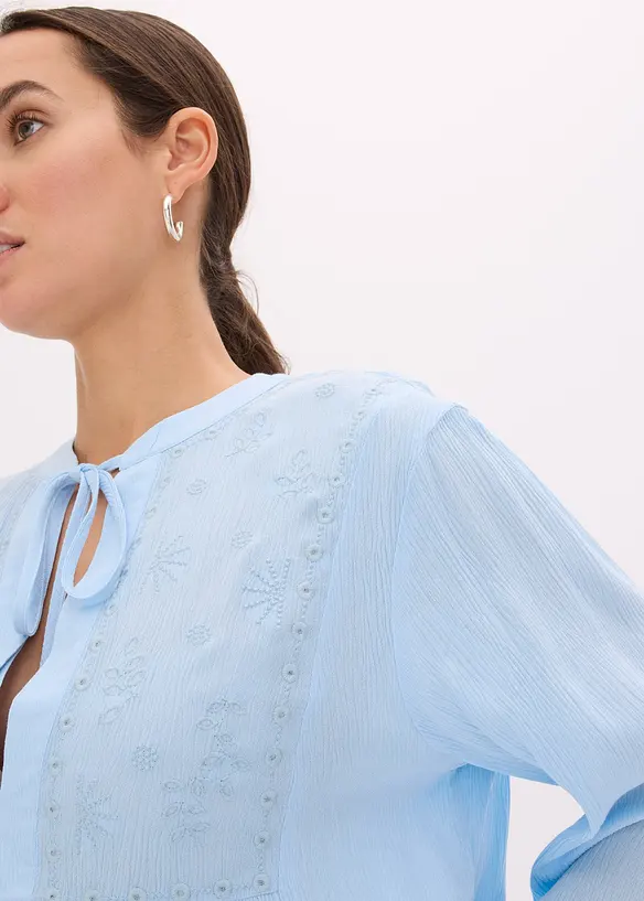 Bluse mit Lochstickerei, bonprix