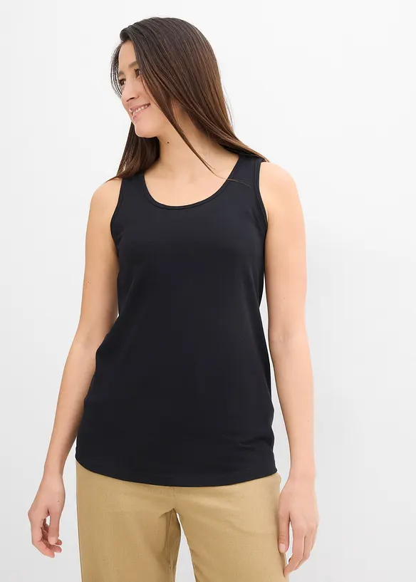 Lot de 2 tops de grossesse et d&rsquo;allaitement en coton, bonprix