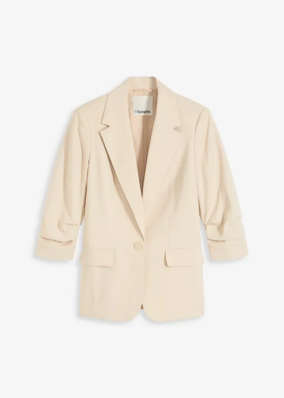 Lockerer 3/4-Arm-Blazer aus Viskose, bonprix