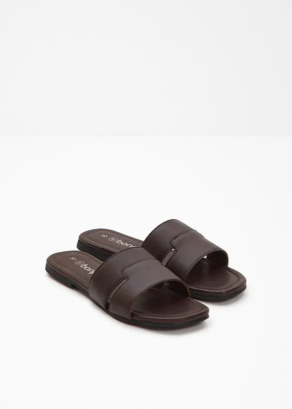 Mules en cuir, bonprix