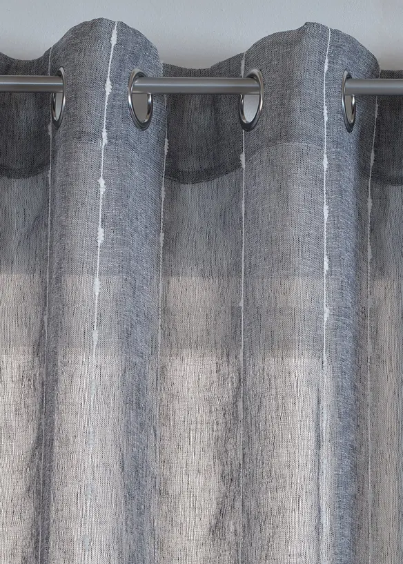 Vorhang mit Webstreifen (1er Pack), bonprix