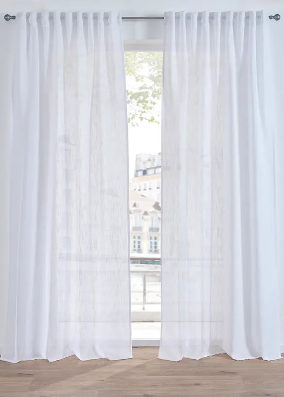 Rideau aspect lin normal et extra large (1 pce), bonprix