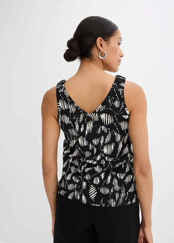 Top imprimé en jersey texturé, bonprix