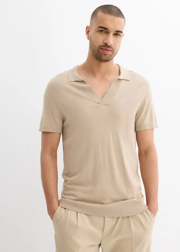 Polo en fine maille estivale, bonprix