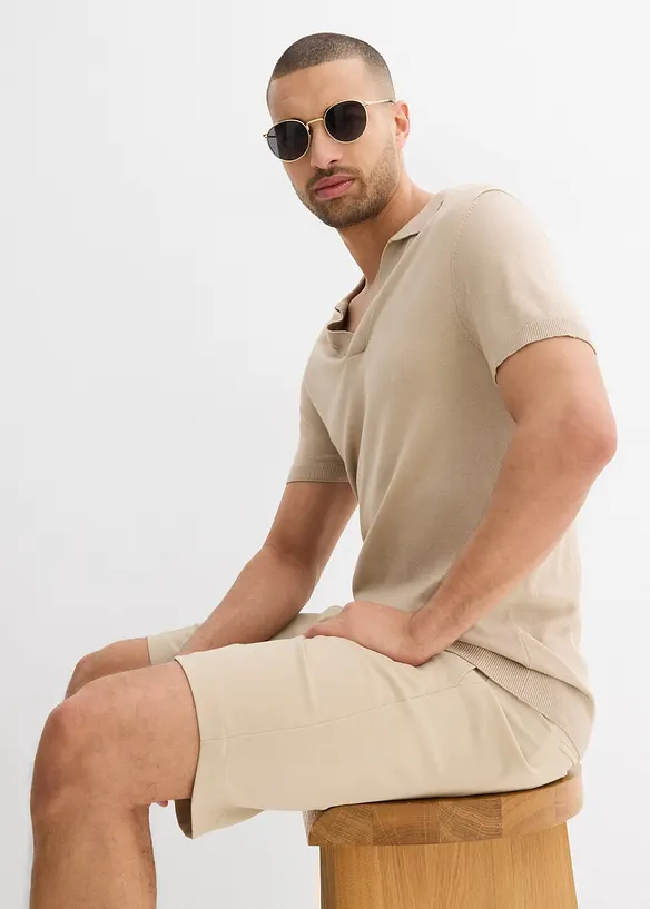 Polo en fine maille estivale, bonprix