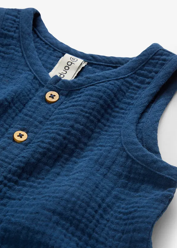 Combinaison bébé en gaze 100% coton, bonprix