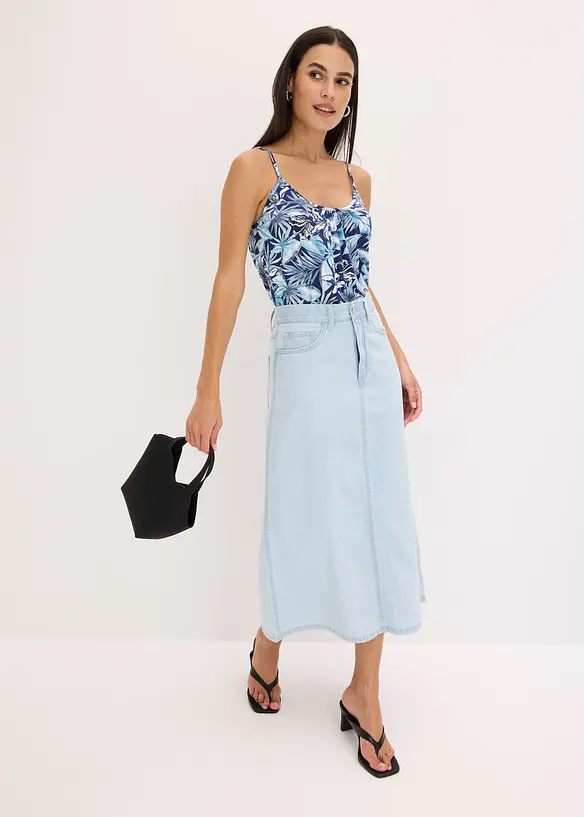 Spaghettitr&auml;ger-Top aus softem Viskose-Mix, bonprix