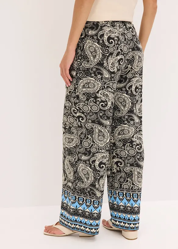 Palazzo-Hose aus softem Viskose-Mix, bonprix