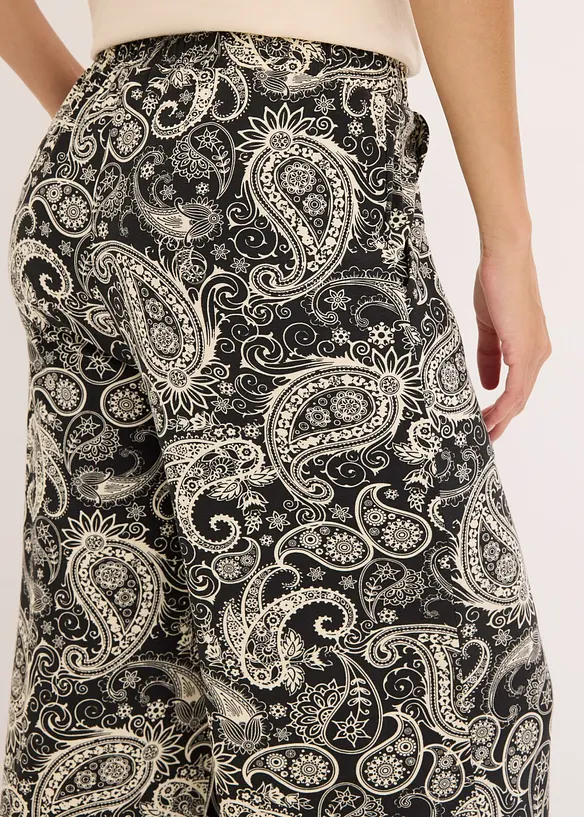 Palazzo-Hose aus softem Viskose-Mix, bonprix