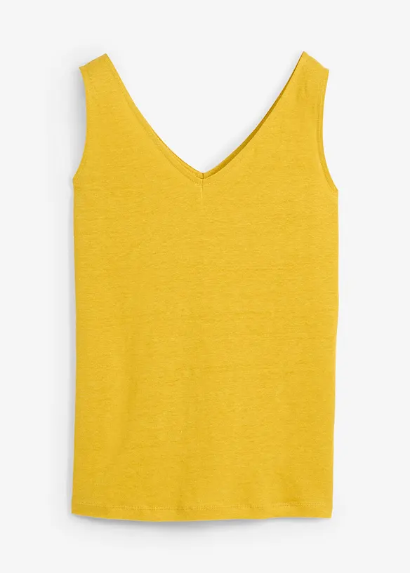 Tanktop aus reinem Leinen, bonprix
