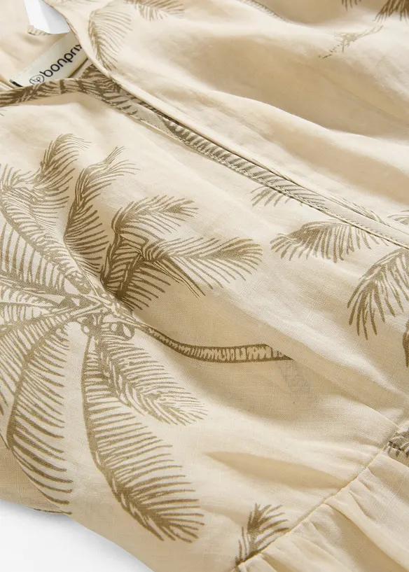 Robe midi en ramie, bonprix