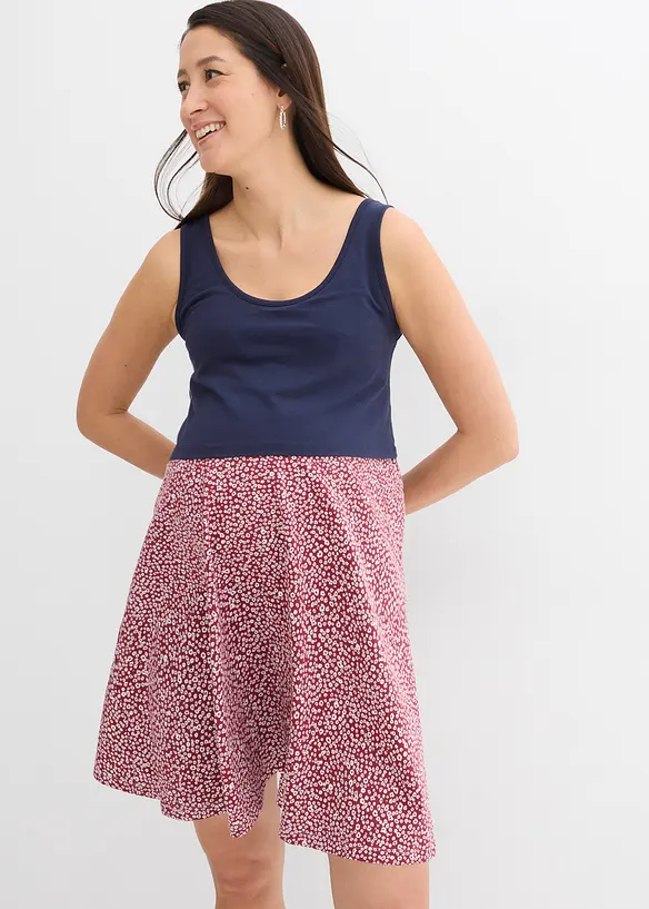 2-in-1 Umstands- und Stillkleid aus Bio-Baumwolljersey, bonprix