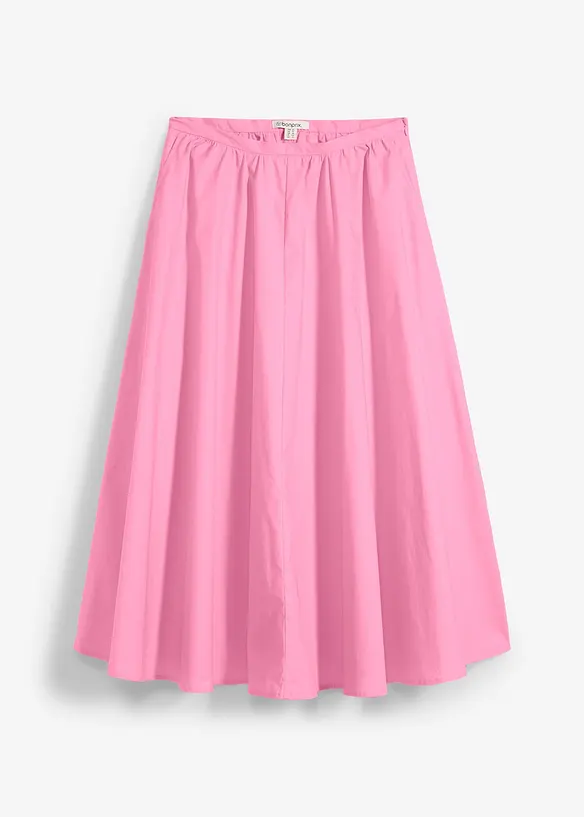 Jupe midi en coton extensible, bonprix