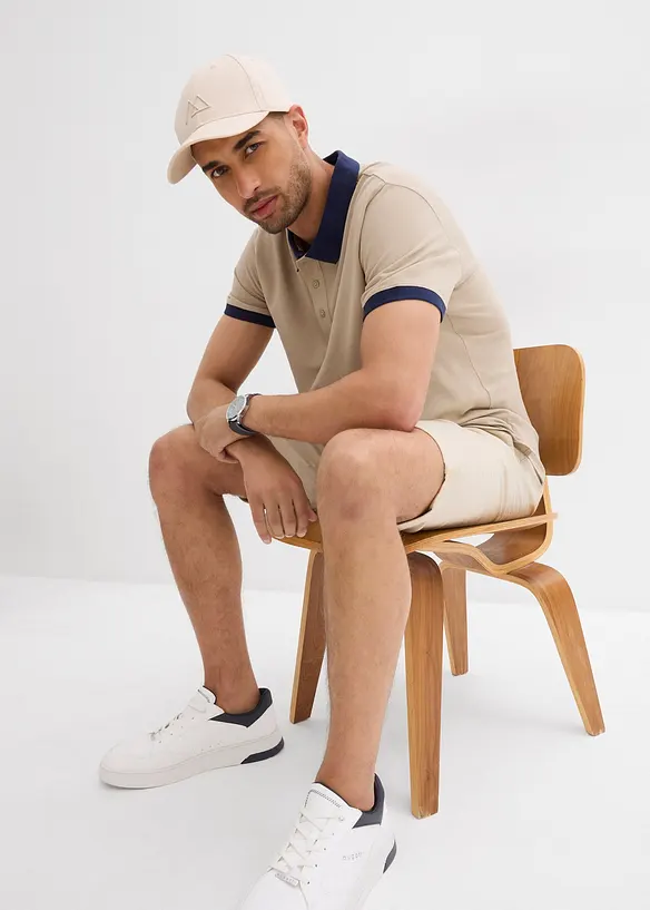 Polo en maille piquée 100% coton, bonprix