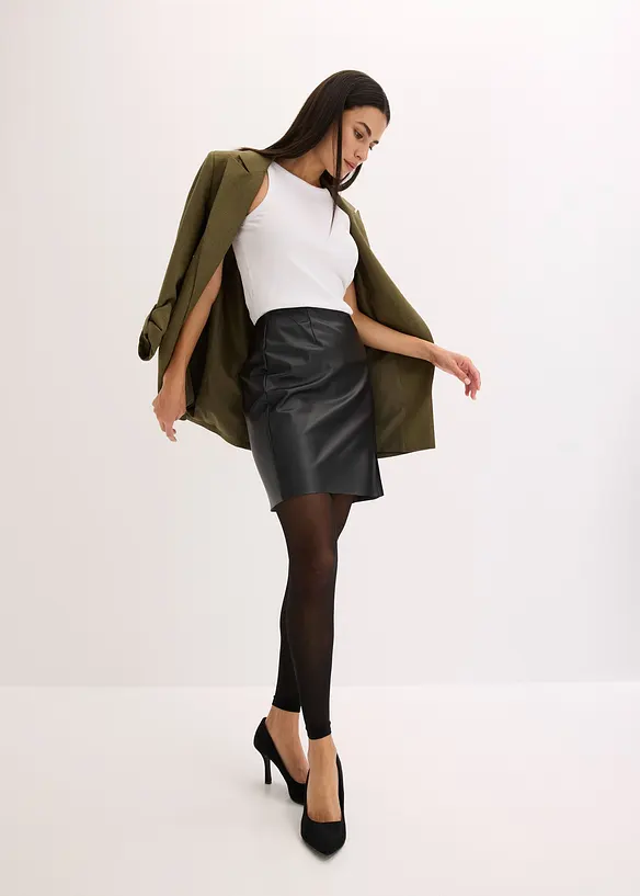 Legging sculptant anti-frottement avec finitions élastiquées et polyamide rafraîchissant 30den, bonprix