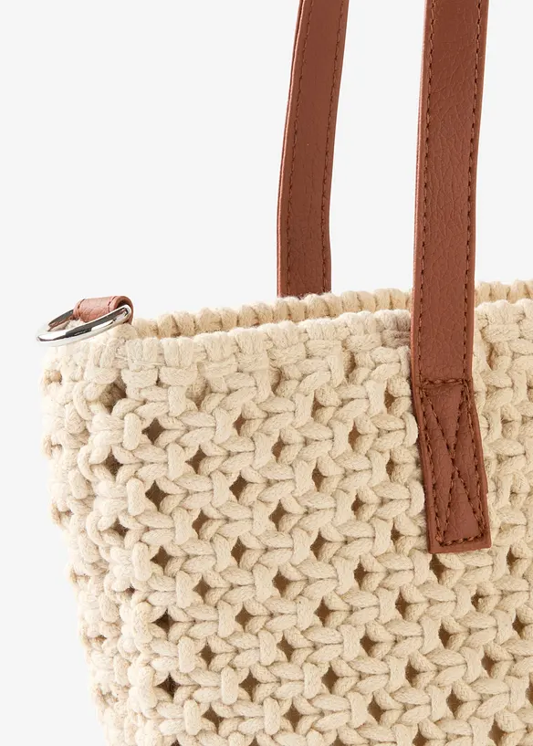 Sac à main aspect macramé, bonprix