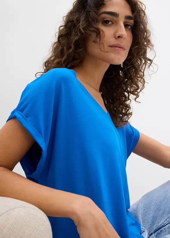 Oversized-Shirt aus fließendem Viskose-Mix, bonprix