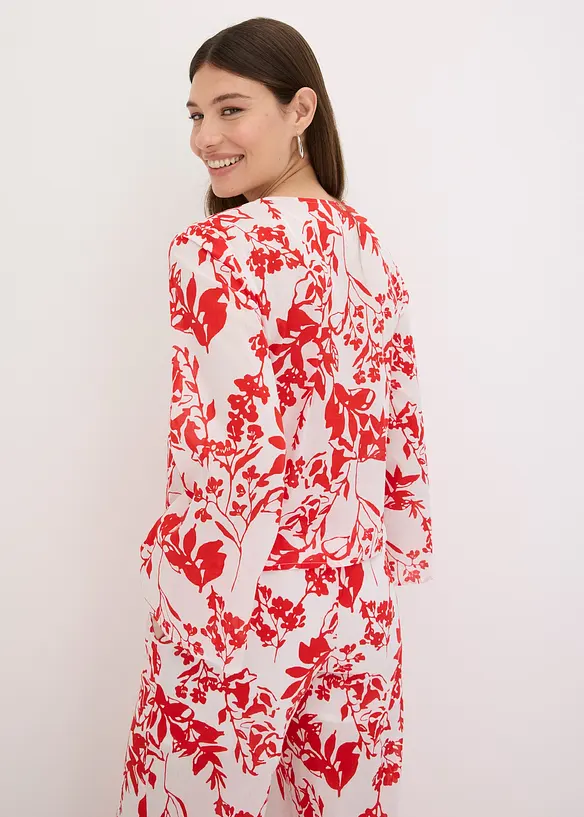 bedruckte Bluse aus reiner Baumwolle, bonprix