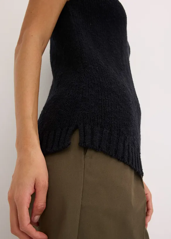 Stricktop aus Baumwolle mit Noppenstruktur, bonprix