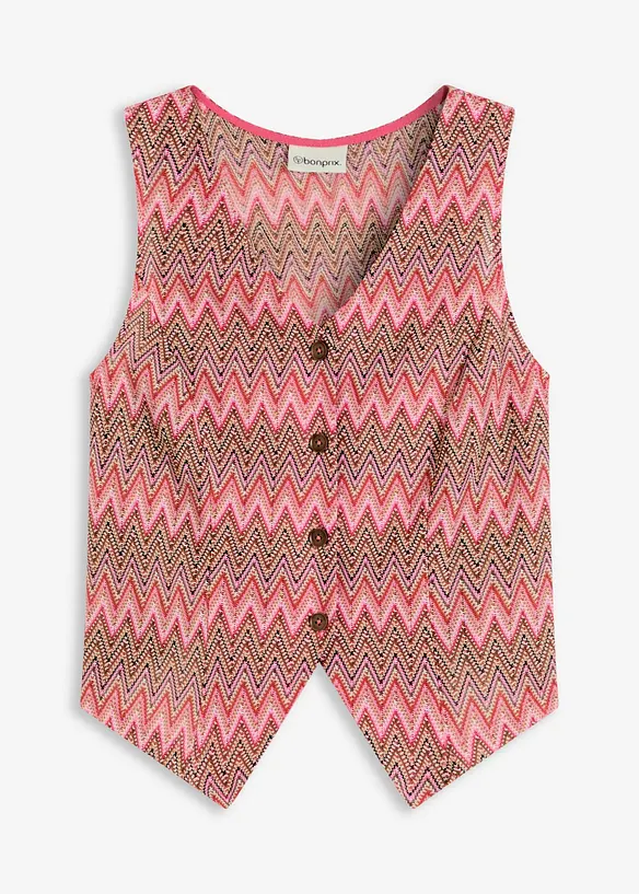 Gilet sans manches aspect crochet, bonprix