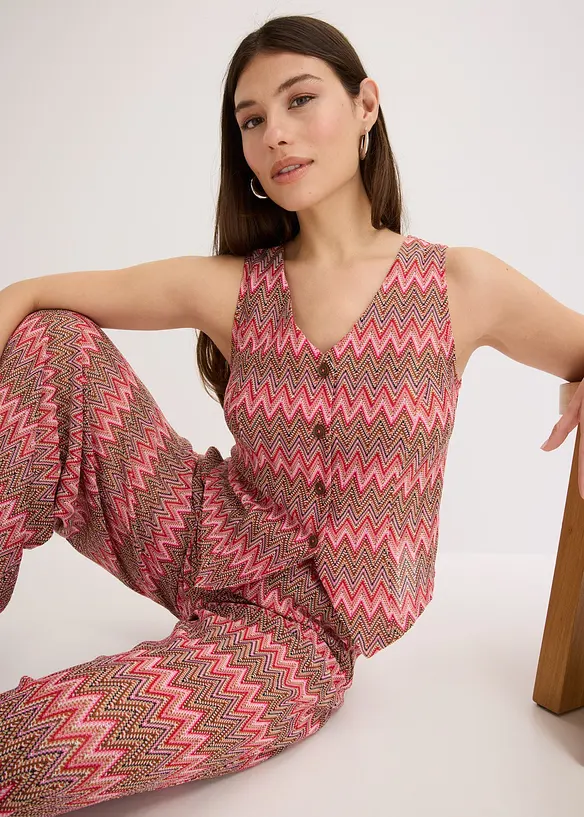 Gilet sans manches aspect crochet, bonprix