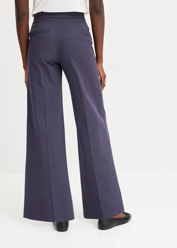 Pantalon twill à boutons décoratifs, bonprix