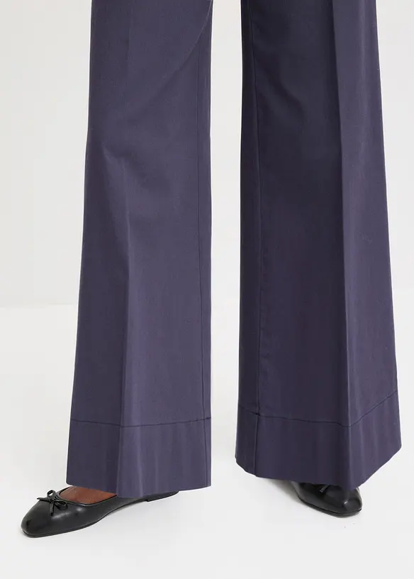 Pantalon twill à boutons décoratifs, bonprix