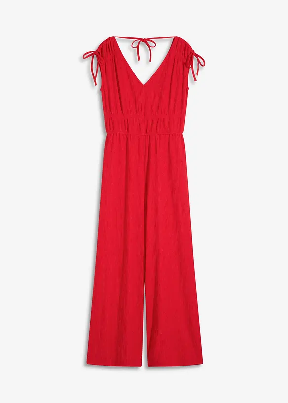 Jumpsuit aus strukturiertem Crêpe, bonprix