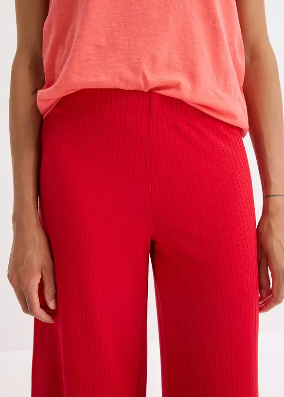 Pantalon palazzo à taille élastiquée, bonprix