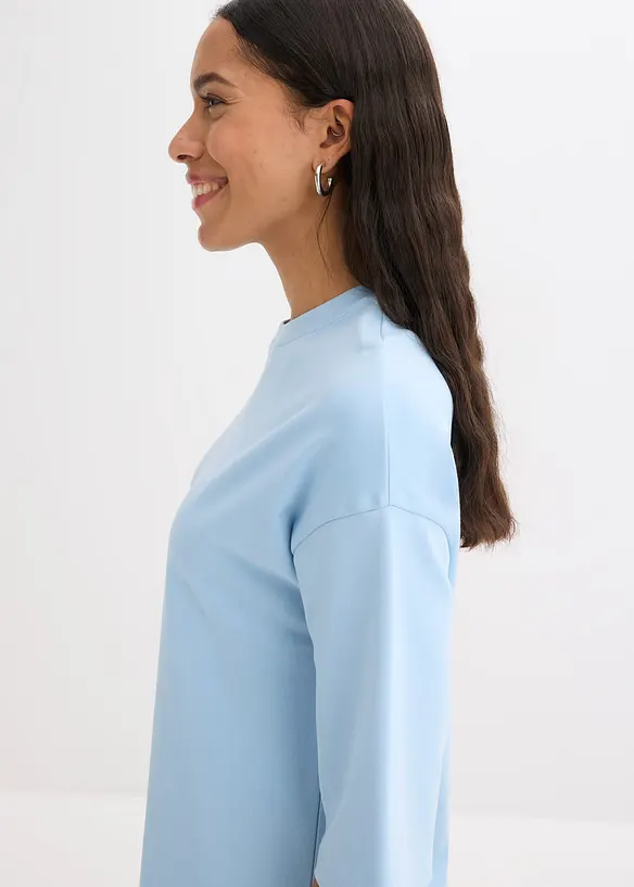 Oversize-Shirtkleid aus schwerer Bio-Baumwolle, bonprix